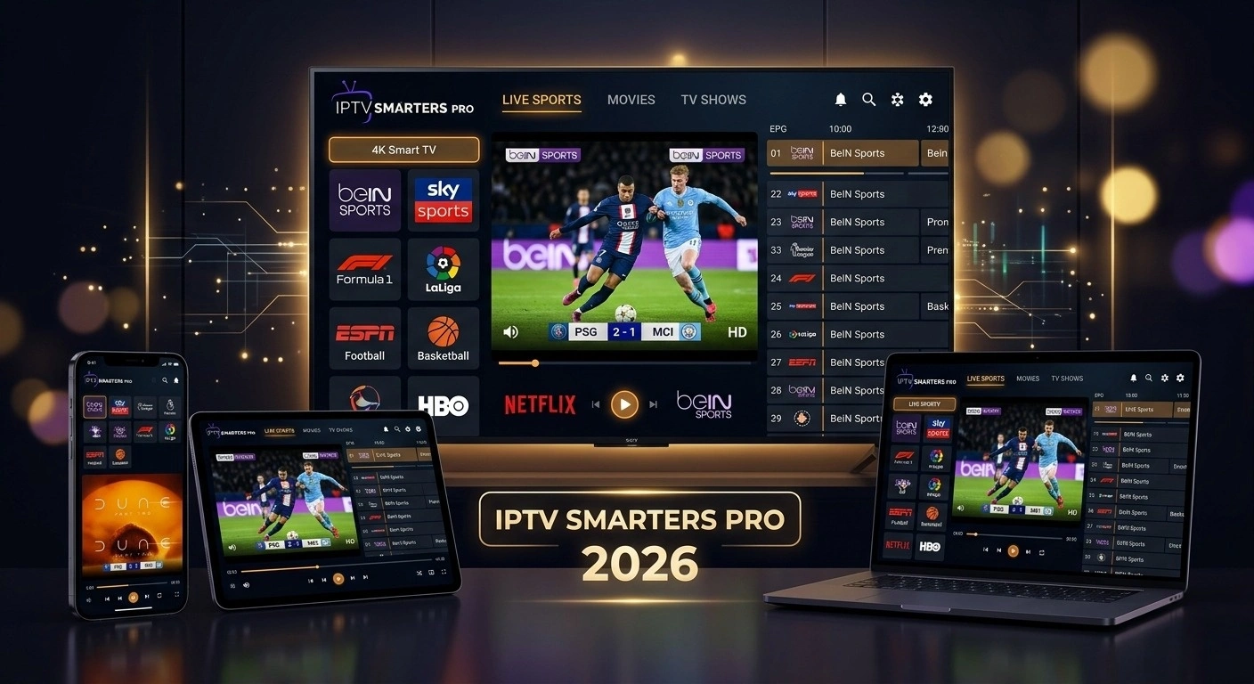 IPTV Smarters Pro Abonnement Premium 2026